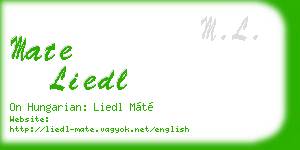 mate liedl business card